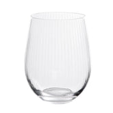 Homla Lynn Glass 550ml - Transparent/ Grooved